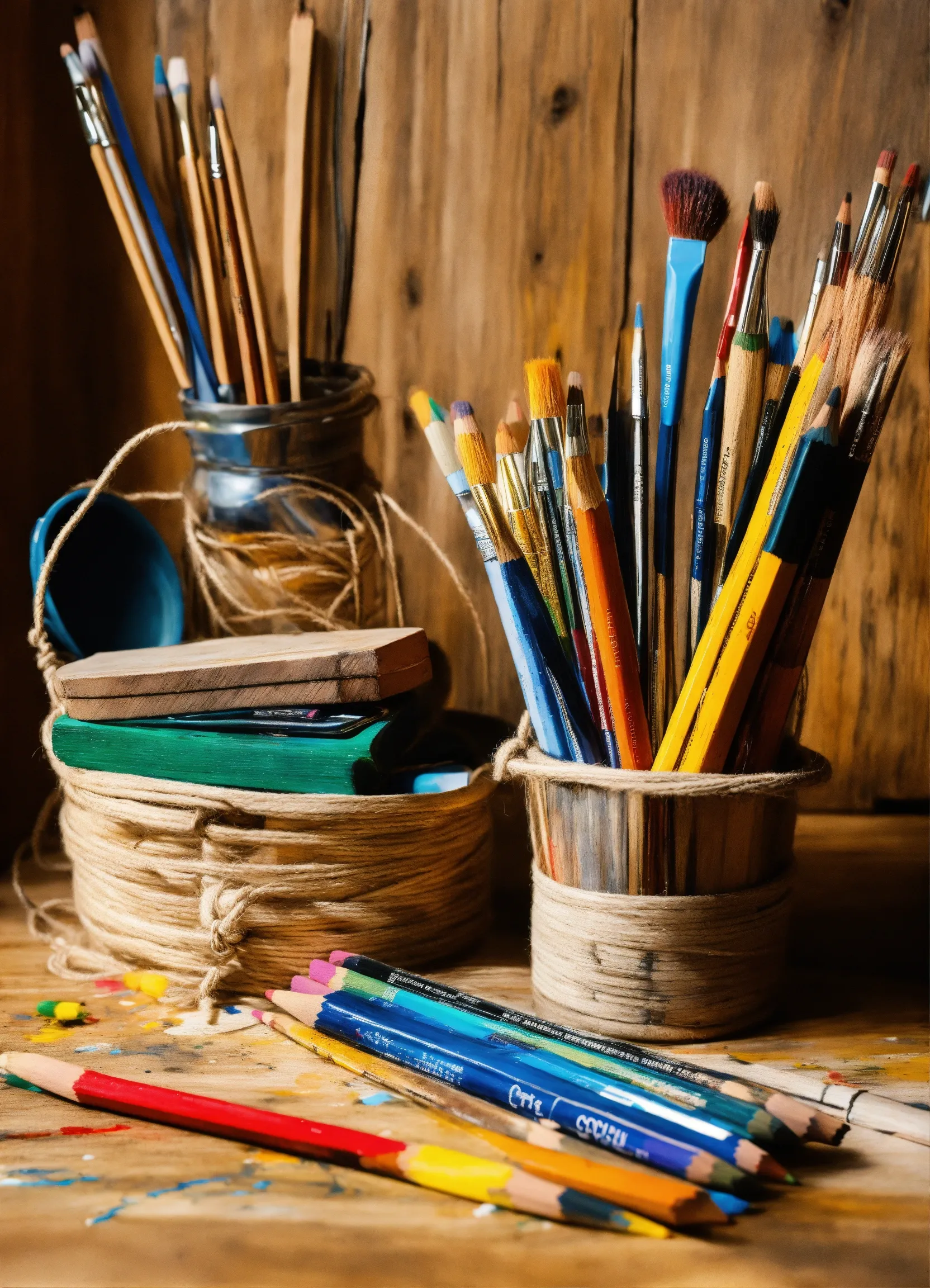 Intuïtieve aquarelschildering met zachte kleuren